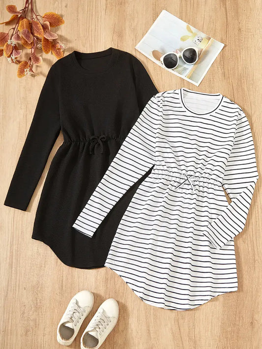 Teen Girls 2pc Casual Long length Tops