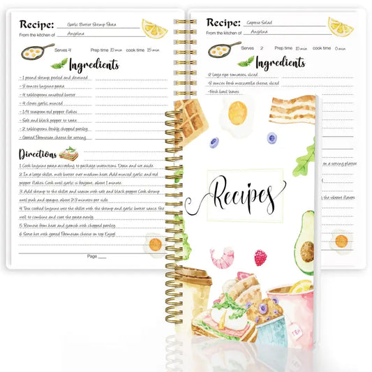 Recipe Book A5 (14.73cm x 21.84cm)